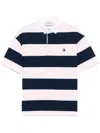 Coperni Striped Drop Shoulder Polo Top In Multi