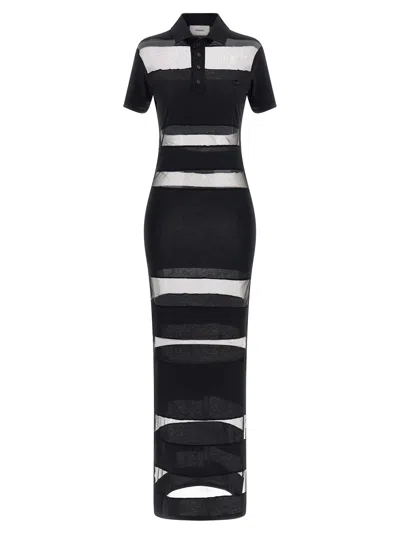 Coperni 'striped Sheer Polo' Dress