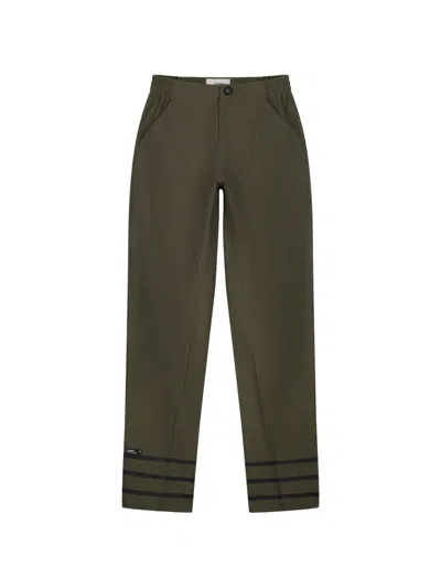 Coperni Striped Tailored Trousers In Green