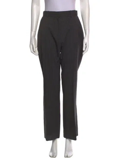 Pre-owned Coperni Striped Wide Leg Pants In Gray