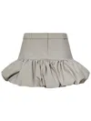 Coperni Structured Beige Skirt With Voluminous Ruffled Hem In Neutrals