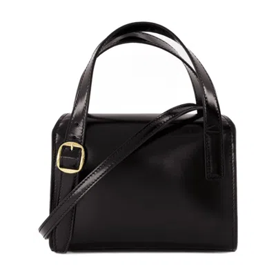 Coperni Structured Calfskin Top Handle Bag In Black