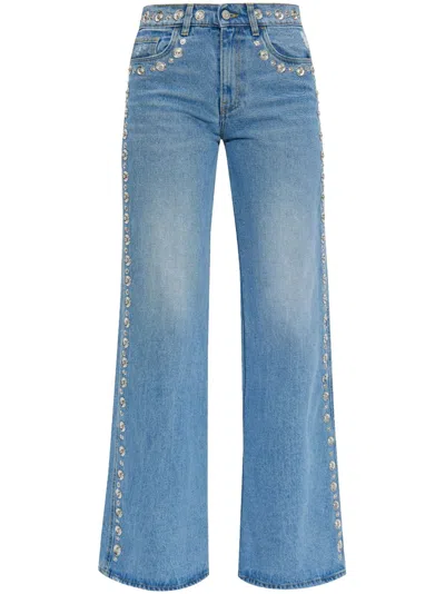 COPERNI STUDDED HIGH-RISE JEANS