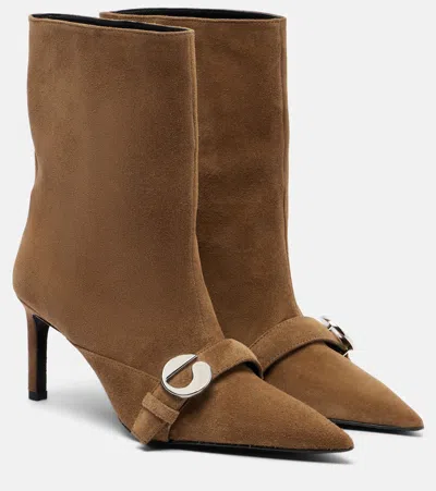 Coperni Suede Ankle Boots In Brown
