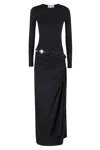 Coperni Women Long-sleeve Suspended Dress In Black