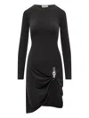 Coperni Dress With Side Buckle In Black