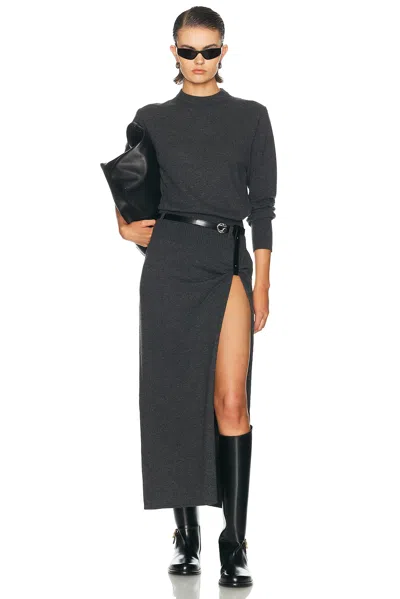 Coperni Suspended Knit Dress In Grey