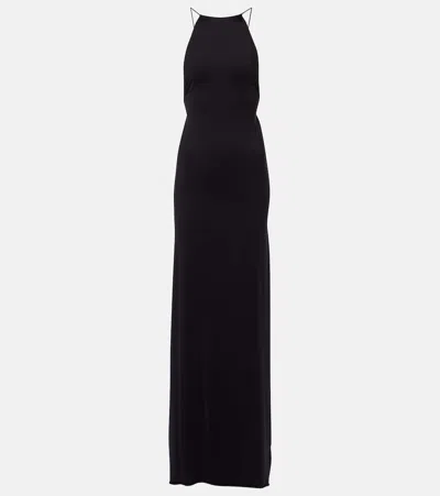 COPERNI SUSPENDED TRIANGLE OPEN-BACK MAXI DRESS