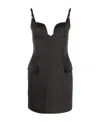 Coperni Suspender Dress In Black