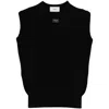 Coperni Sleeveless Fine-knit Top In Black