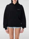 Coperni Maleficent Hooded Cotton Sweatshirt With Kangaroo Pocket In Black
