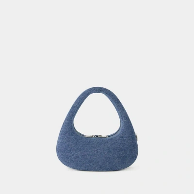 Coperni Swipe Baguette Bag -  - Canvas - Washed Blue