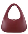Coperni Large Baguette Swipe Bag Shoulder Bags Bordeaux In Red