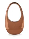 Coperni 'swipe' Bronze Shoulder Bag In Mirrored Techno Fabric Woman