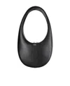 Coperni Swipe Curved Shoulder Bag In Black