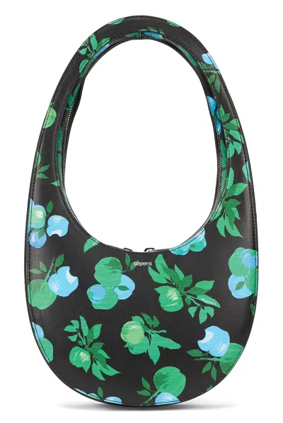 Coperni Swipe Flora Handbag In Black