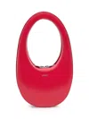 Coperni Tote Swipe Mini Aus Glas In Red
