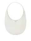 Coperni Swipe Handbag In White Leather In White