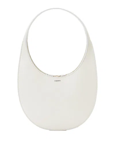 Coperni Swipe Handbag In White Leather