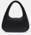 Coperni Swipe Large Leather Tote Bag In Schwarz