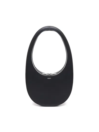 Coperni Swipe Leather Bag In Black
