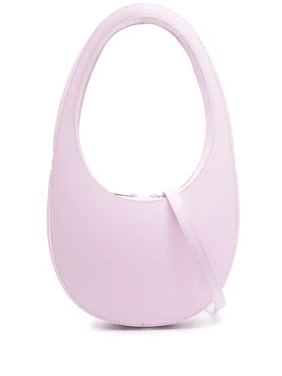 Coperni Swipe Leather Crossbody Bag In Pink