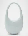 Coperni Swipe Liquid-print Top-handle Bag In Gray