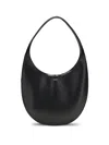 Coperni Medium Soft Swipe Zip-top Shoulder Bag In Black