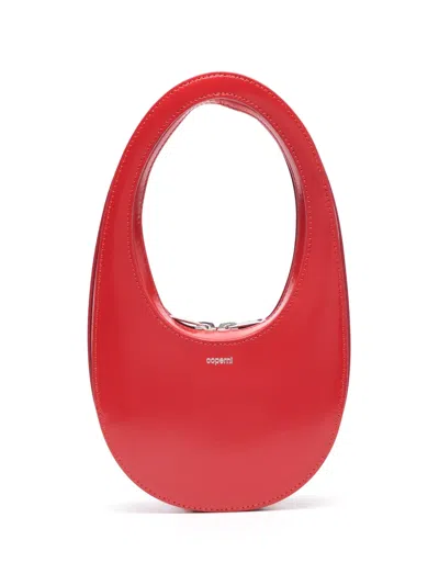 Coperni Gloss Mini Swipe Handbag In Red