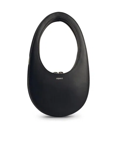 COPERNI COPERNI 'SWIPE' MINI BLACK LEATHER CROSSBODY BAG WOMEN
