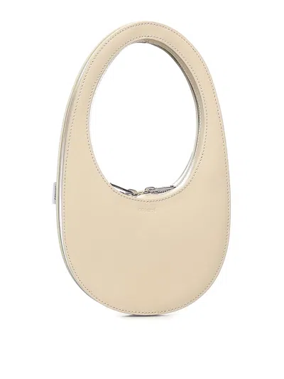Coperni Swipe Mini Leather Bag In Sand