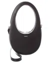 Coperni Small Swipe Leather Crossbody Bag In Black