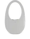 Coperni Swipe Oval Mini Bag In Gray