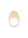 Coperni Oval Shape Rings Polished Finish In Gold