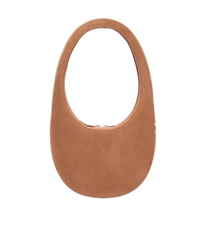 Coperni Zipper Shoulder Bag In Brown