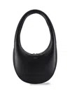 Coperni Leather Shoulder Bag With Croco Print In Black