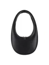 Coperni Oval-shape Black Handbag With Cut-out Handle In Black