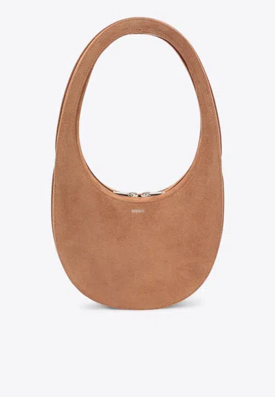 Coperni Swipe Suede Leather Hobo Bag