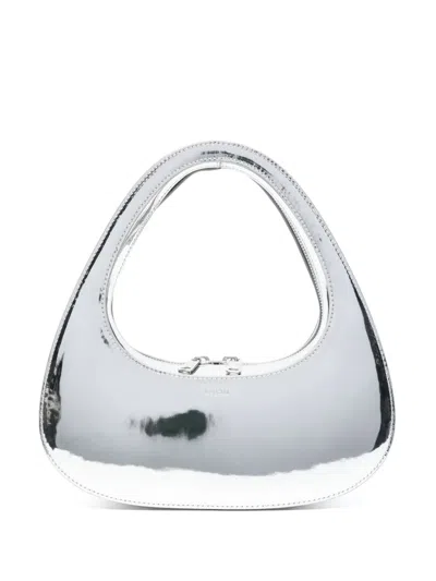 Coperni Swipe Tote Bag In Silver