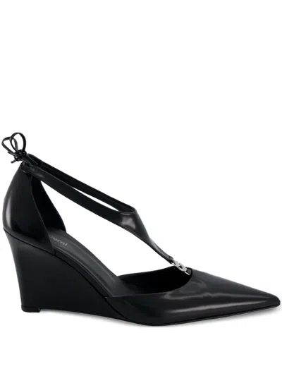Coperni T-bar Wedge Heeled Pumps In Black