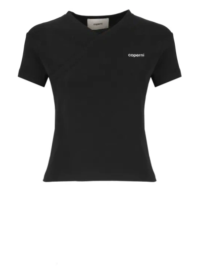 Coperni T-shirt With Logo In Black