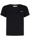 Coperni Ribbed Crew-neck T-shirt In Black