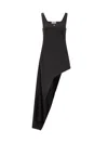 Coperni Tail Dress With A Leg In Black