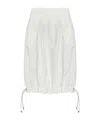 Coperni Technical Tailored Balloon Skirt In White