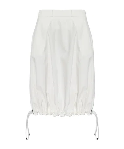 Coperni Technical Tailored Balloon Skirt In White