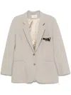 Coperni Tailored Beige Jacket With Single-breasted Design In Neutrals