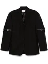 Coperni Belted Blazer Buckle Detail In Black
