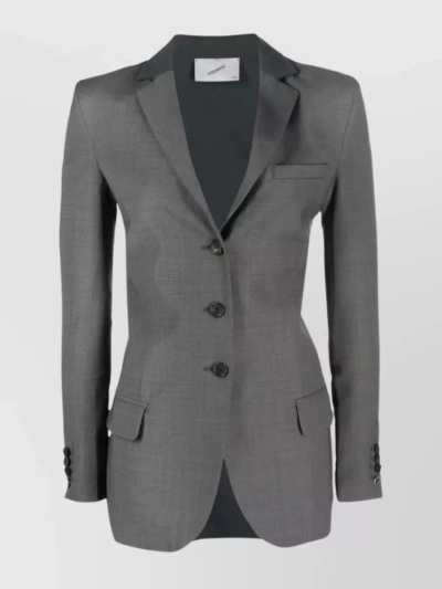 Coperni Tailored Blazer With Contrasting Back Panel In Grey