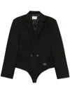 Coperni Tailored Body Jacket In Black