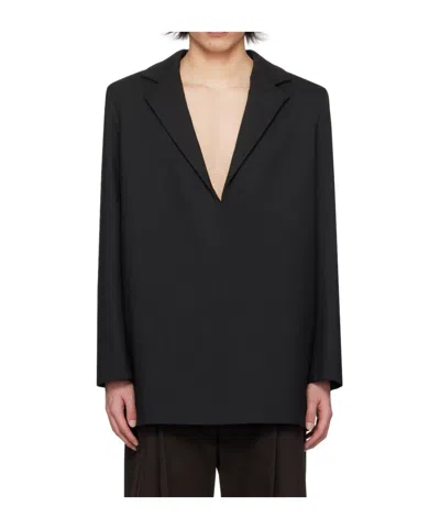 Coperni Tailored Long-sleeved Suit Coat In Black